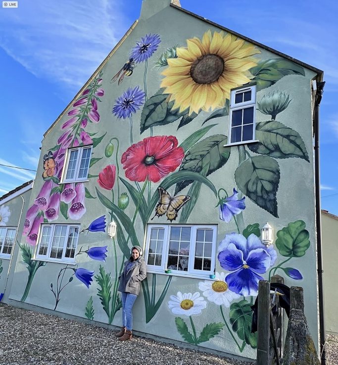Mural Art, Floral Mural, Mural
