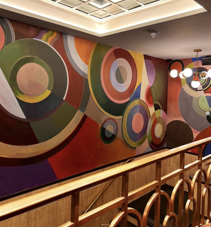 Art Deco Mural, Mural Art, Restaurant Mural, wall art